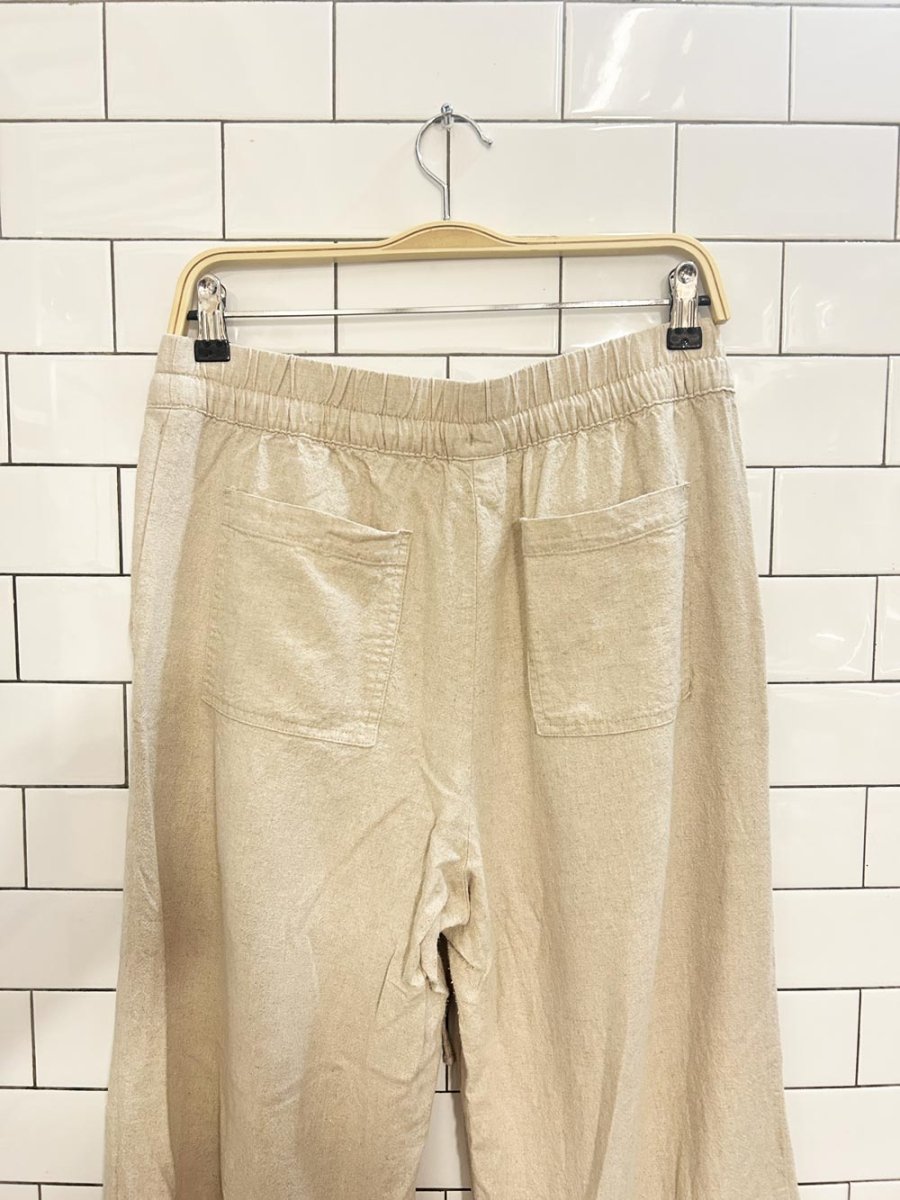 a new day linen high rise wide leg pants - good market thrift store