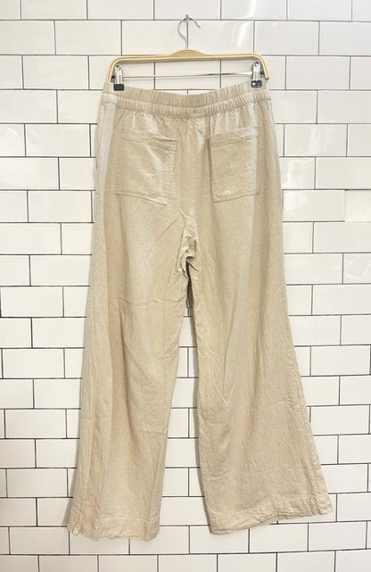 a new day linen high rise wide leg pants - good market thrift store