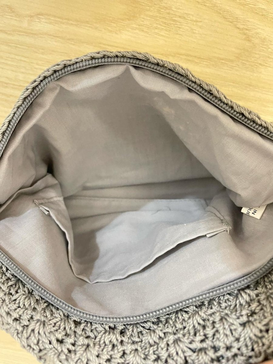 y2k crochet flap shoulder bag - good market thrift store