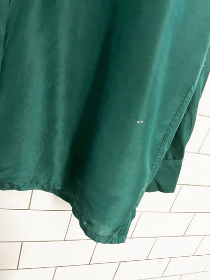 vintage just in 100% silk double pocket shirt - good market thrift store