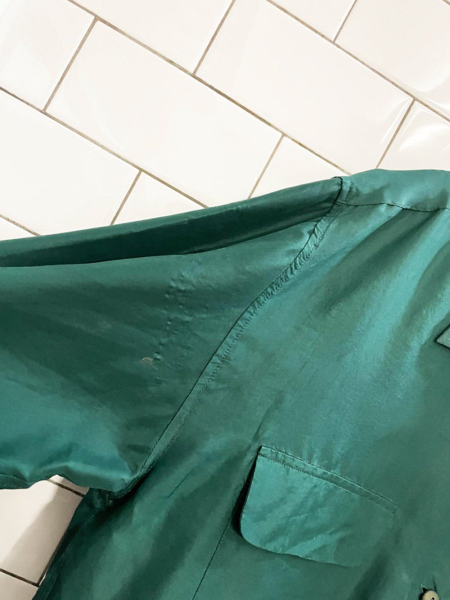 vintage just in 100% silk double pocket shirt - good market thrift store
