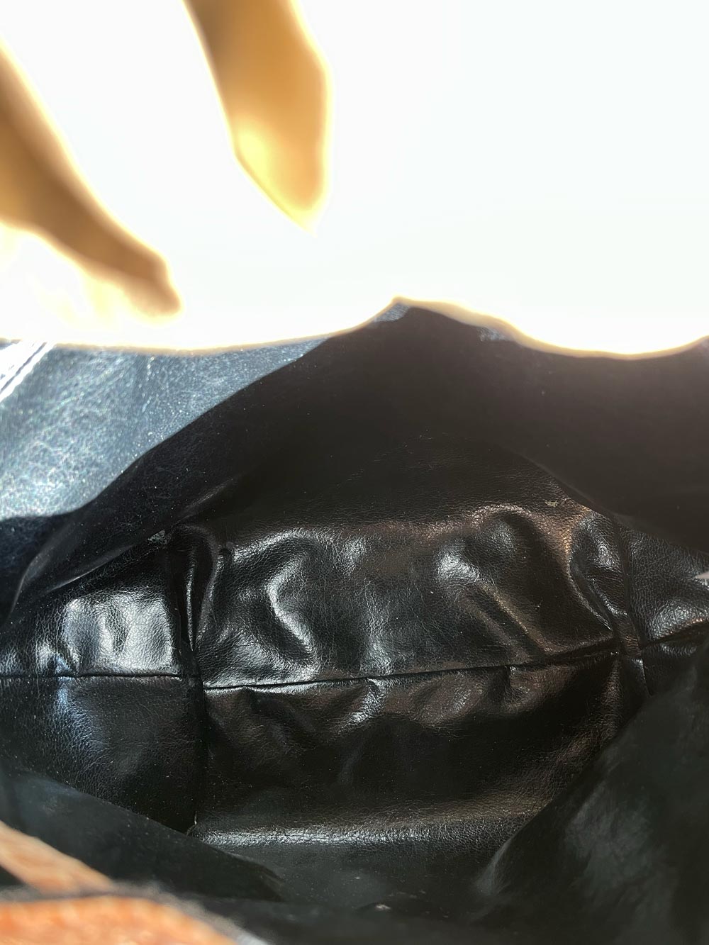 vintage snakeskin leather bow purse