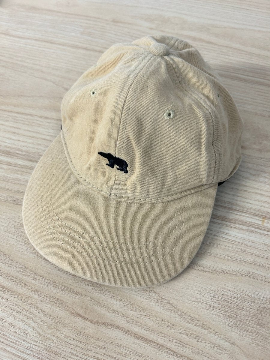 vintage 00s bear minimal cotton hat - good market thrift store
