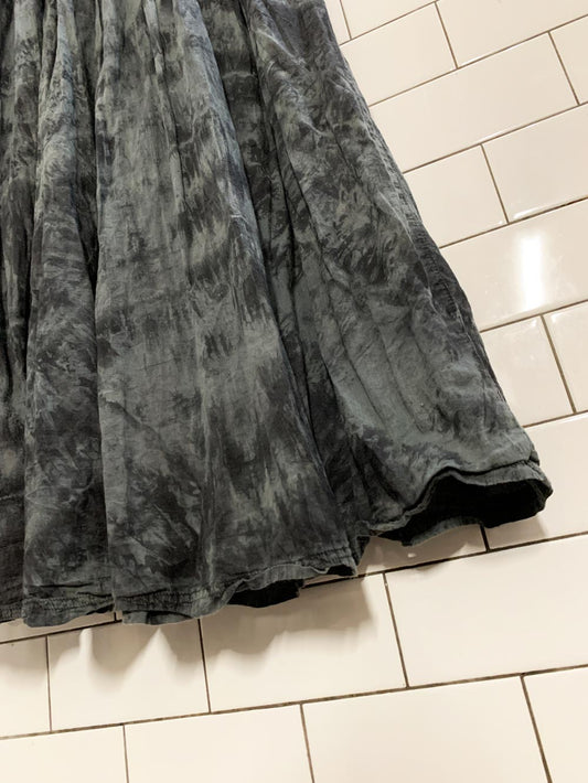 billabong tie dye cotton maxi wrap skirt