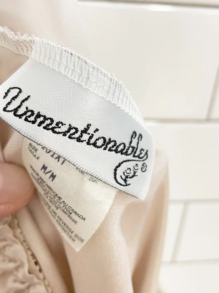 vintage unmentionables satin midi slip skirt - good market thrift store