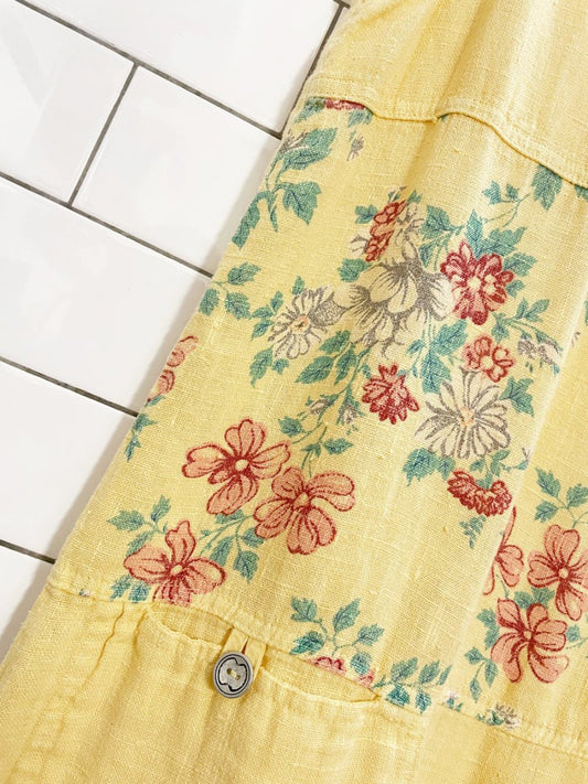 vintage 90s breezy mode usa linen maxi dress - good market thrift store