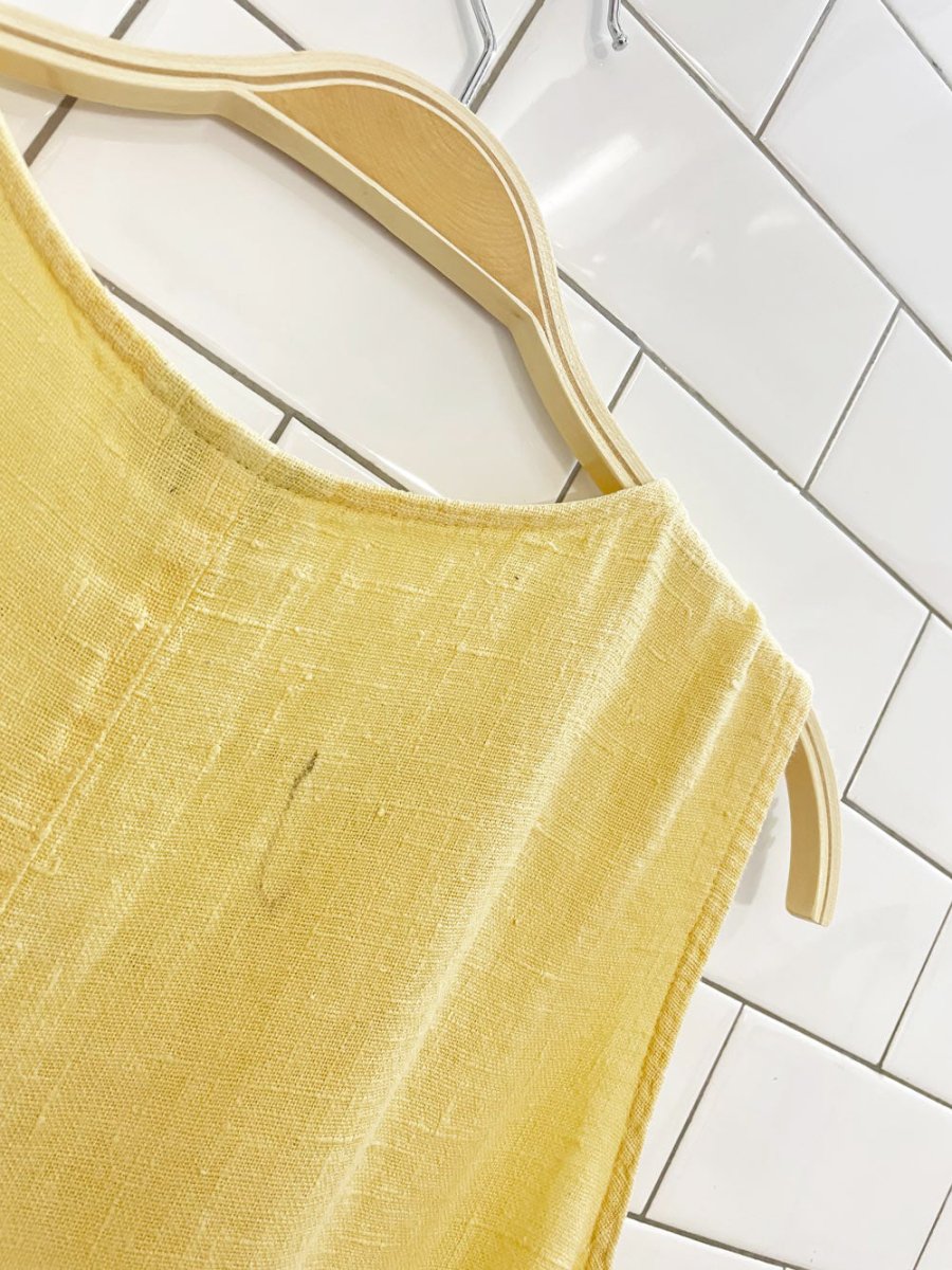 vintage 90s breezy mode usa linen maxi dress - good market thrift store