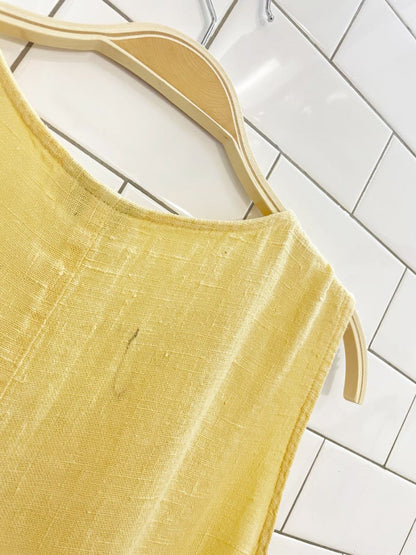 vintage 90s breezy mode usa linen maxi dress - good market thrift store