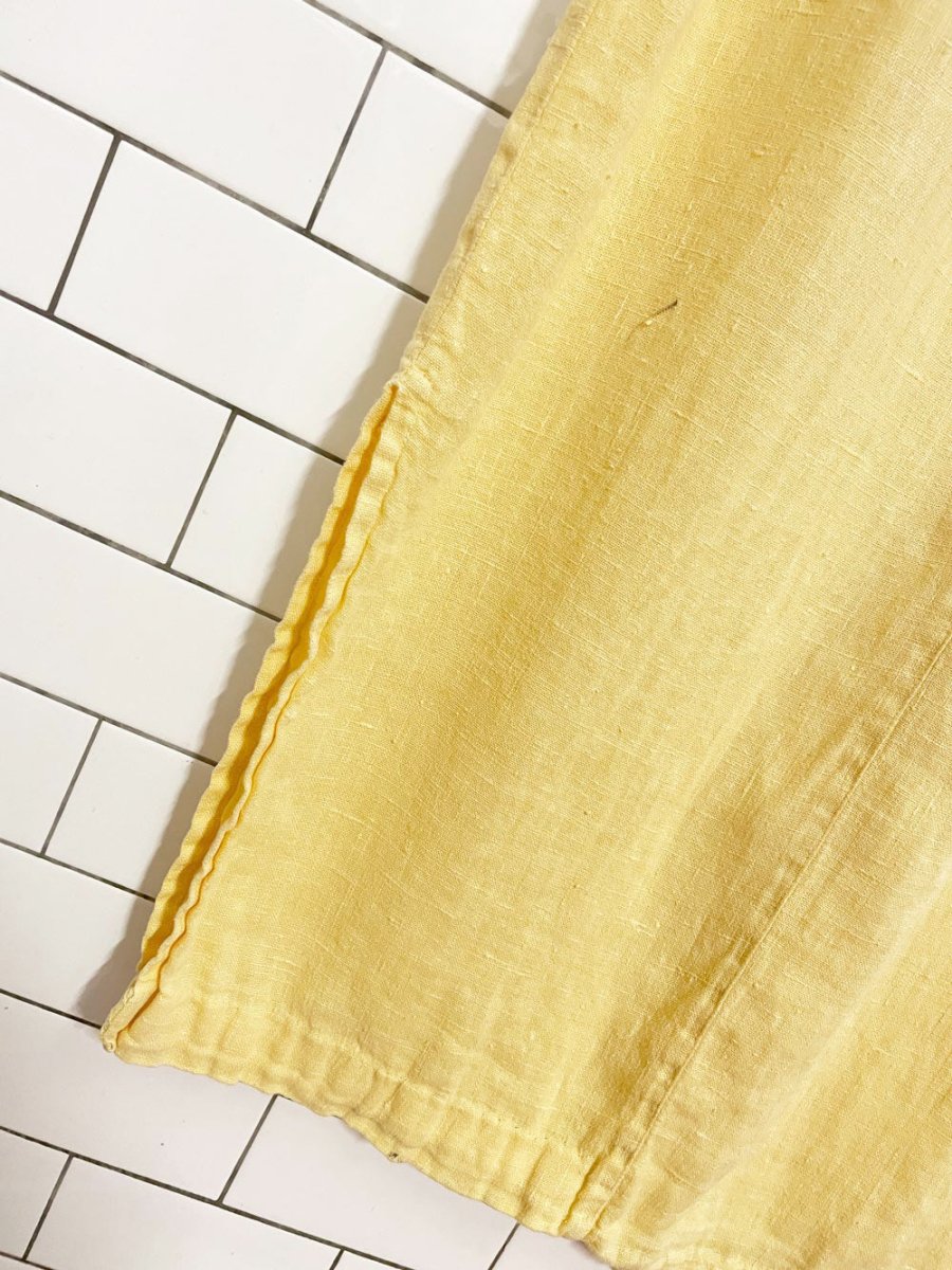 vintage 90s breezy mode usa linen maxi dress - good market thrift store