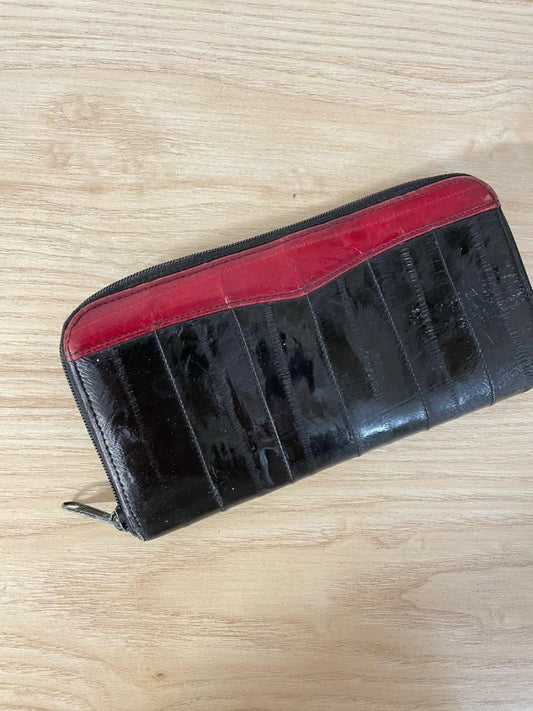 vintage eelskin leather wallet - good market thrift store