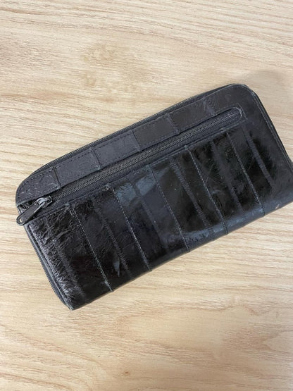vintage eelskin leather wallet - good market thrift store