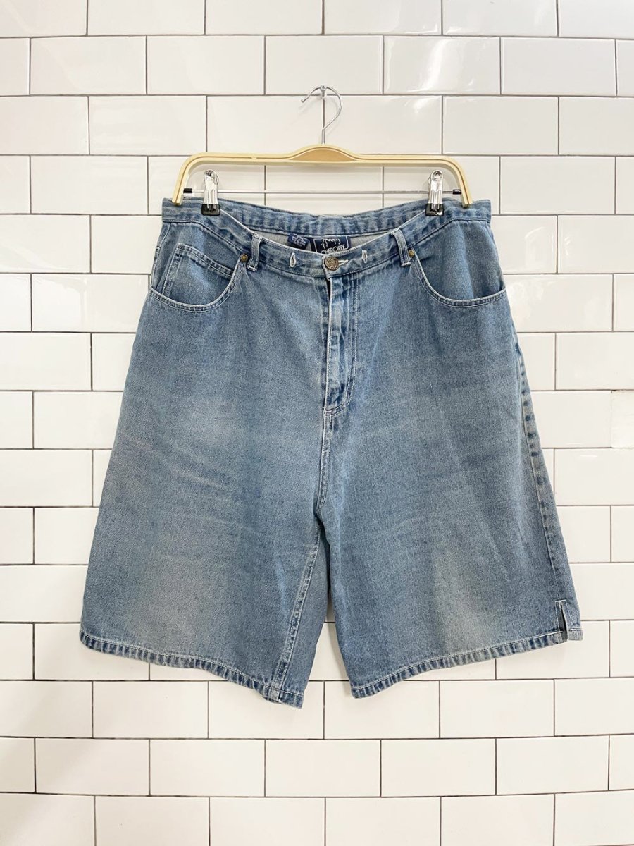 vintage 90s cherokee baggy long denim shorts - good market thrift store