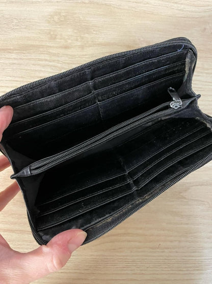 vintage eelskin leather wallet - good market thrift store