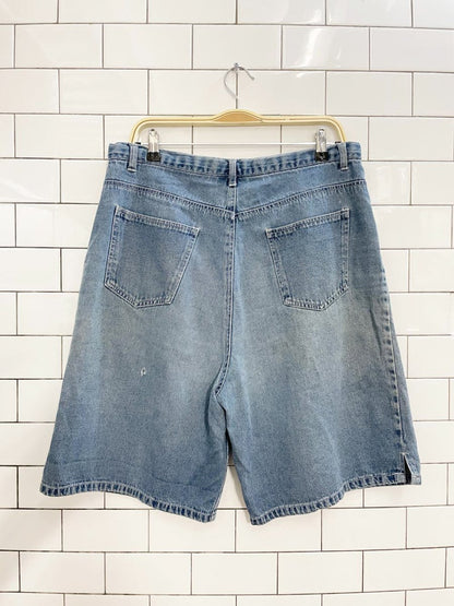 vintage 90s cherokee baggy long denim shorts - good market thrift store