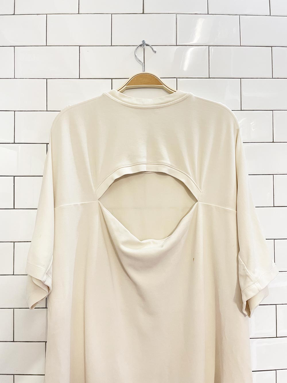 cos open back t-shirt midi dress - good market thrift store