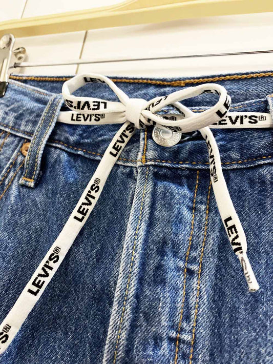 vintage levi's 501 cut off tie up shorts