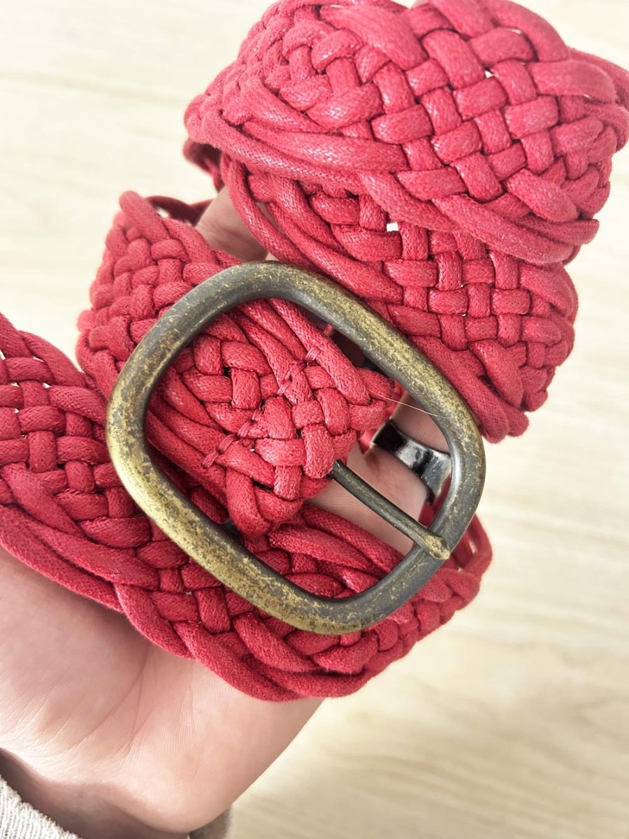 braided rope belt - good market thrift store