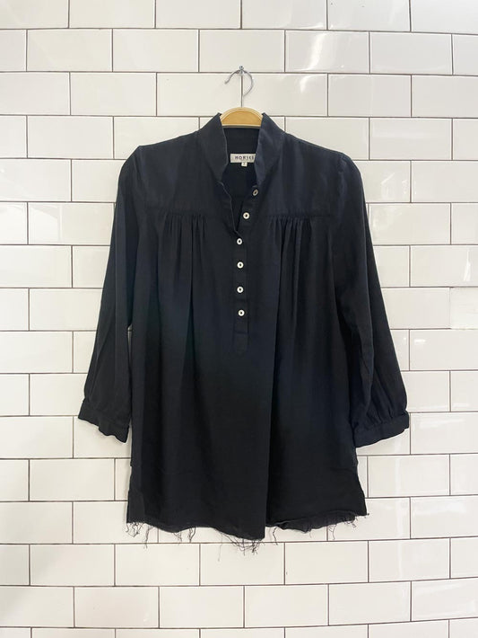 horses atelier angora blend ruched shirt - good market thrift store