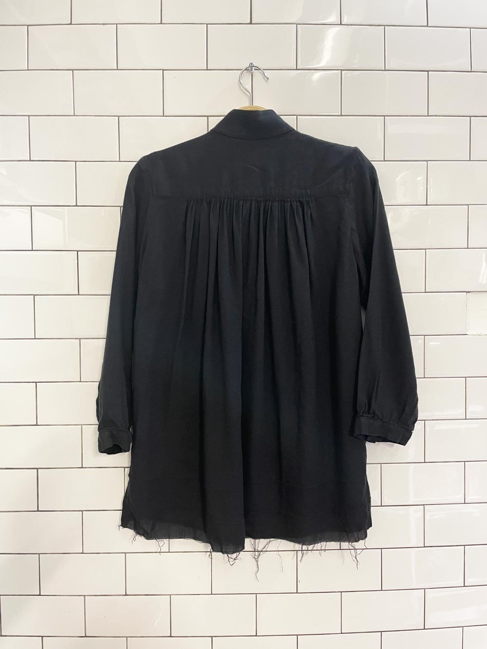 horses atelier angora blend ruched shirt - good market thrift store