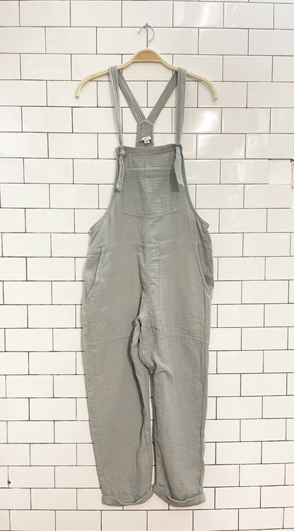 aerie gauze cotton lounge overalls - good market thrift store