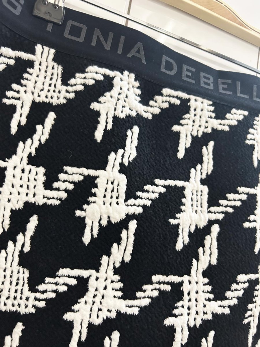 tonia debellis large houndstooth mini ski skirt - good market thrift store