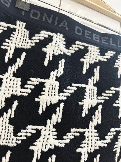 tonia debellis large houndstooth mini ski skirt - good market thrift store