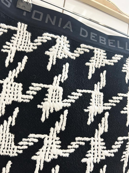 tonia debellis large houndstooth mini ski skirt - good market thrift store