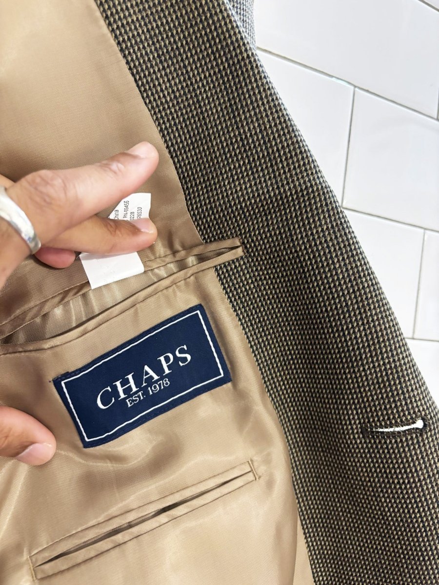 vintage 90s chaps 100% wool blazer | ralph lauren - good market thrift store