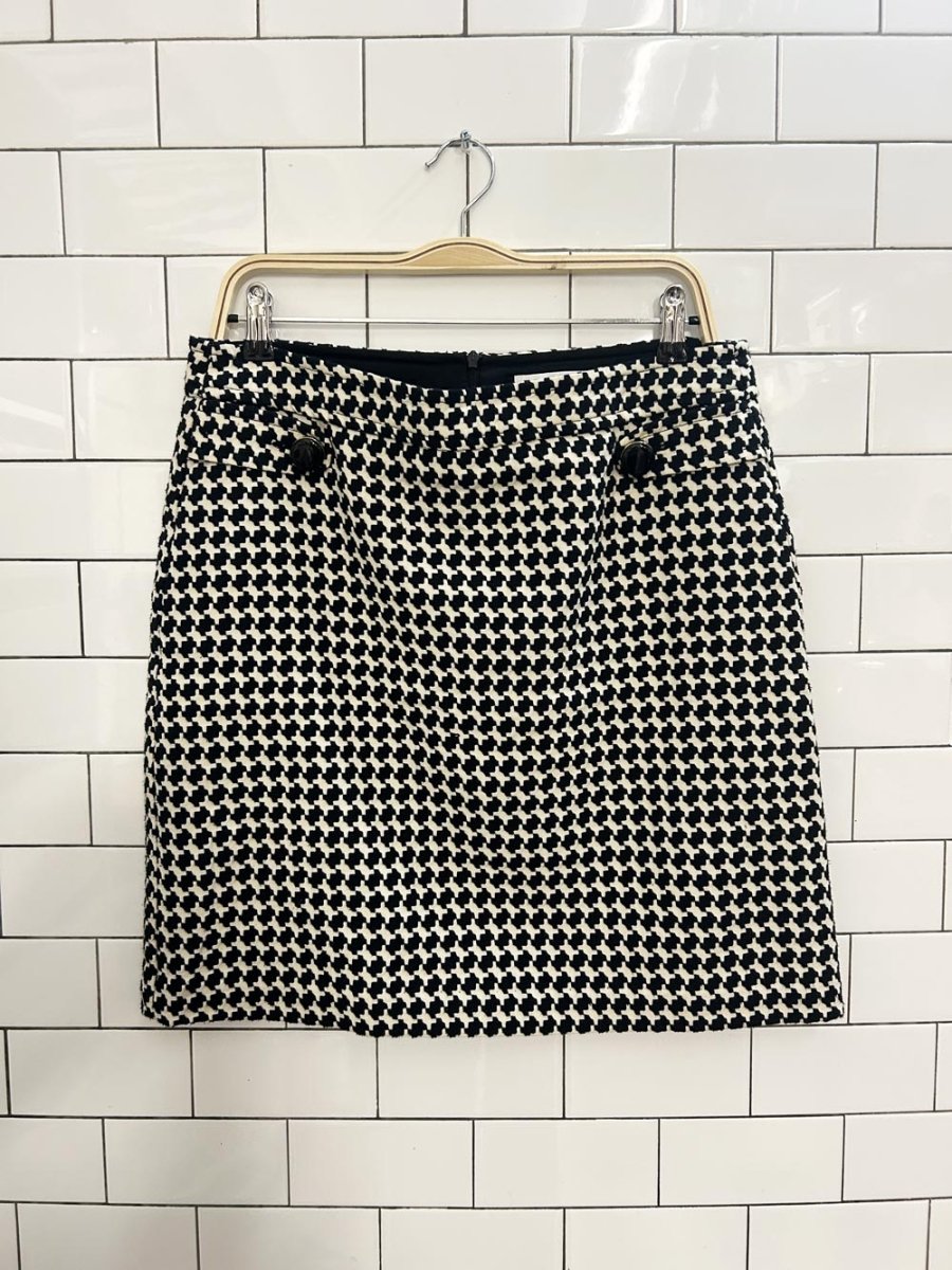 trina turk houndstooth mini skirt - good market thrift store