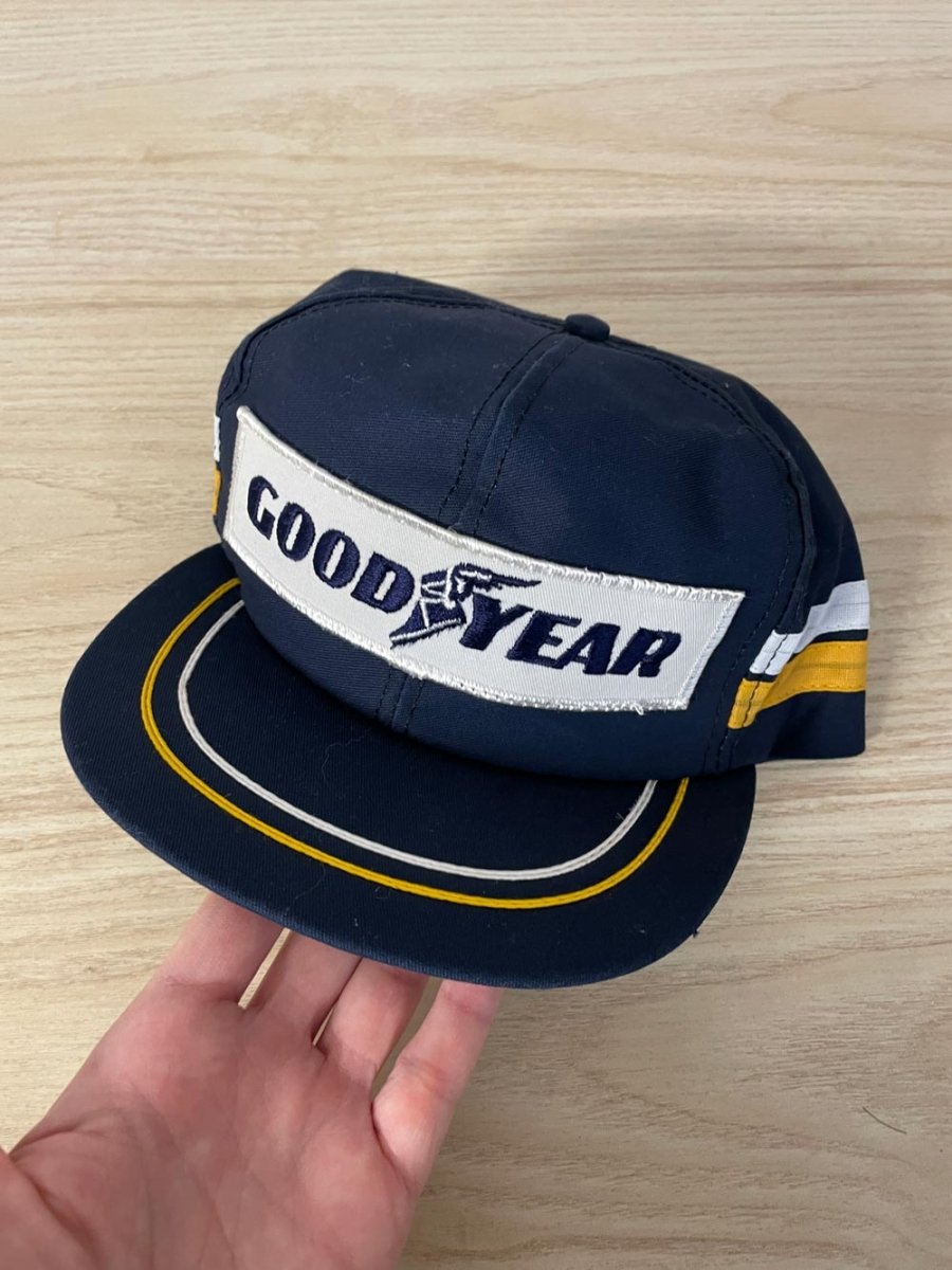 vintage 80s good year snapback hat - good market thrift store