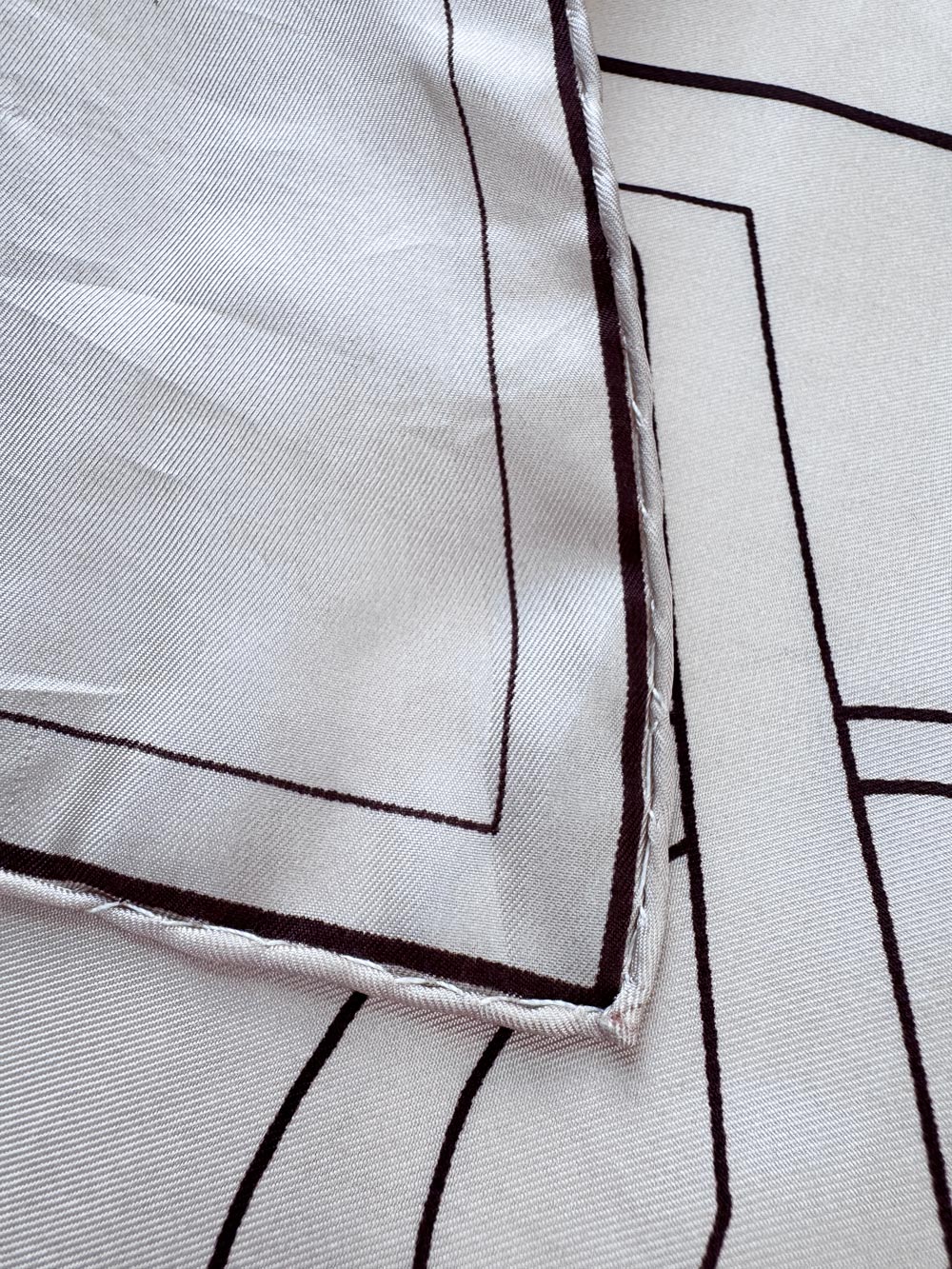 vintage YSL 100% silk handkerchief scarf | hand-rolled edge