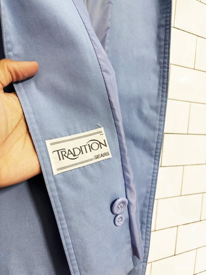 vintage 90s sears tradition hooded - belted trench coat - good market thrift store