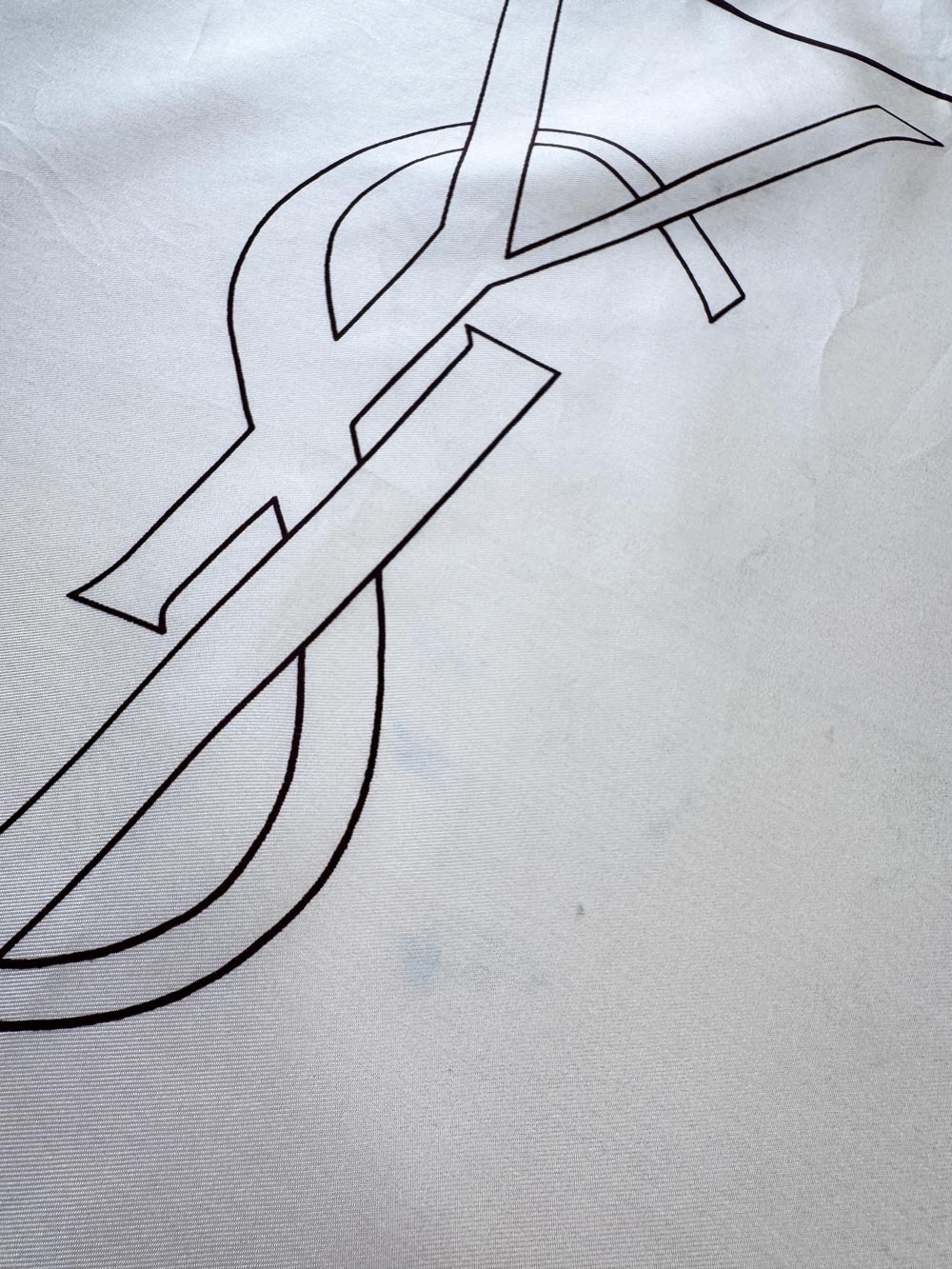 vintage YSL 100% silk handkerchief scarf | hand-rolled edge