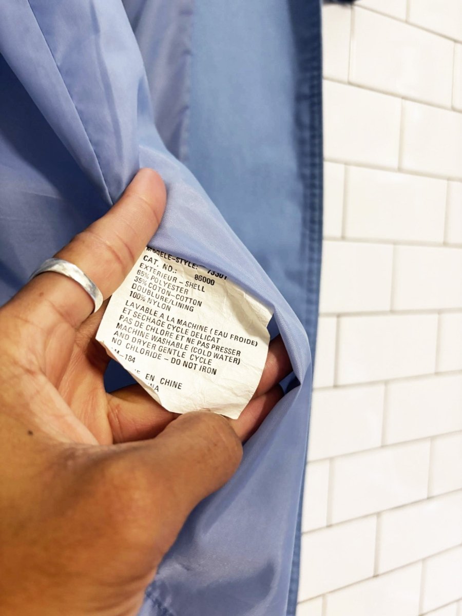 vintage 90s sears tradition hooded - belted trench coat - good market thrift store