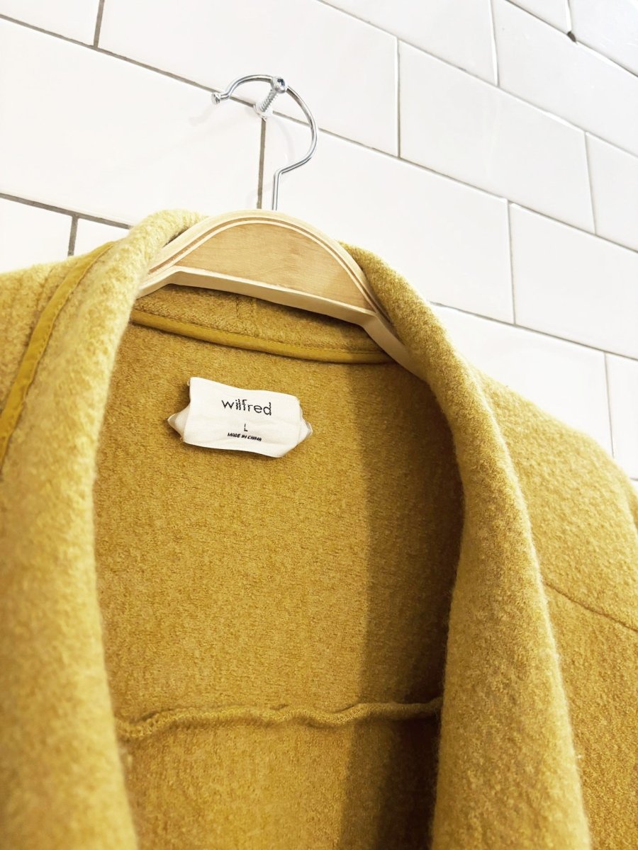 wilfred chandelle 100% merino wool jacket | aritizia - good market thrift store