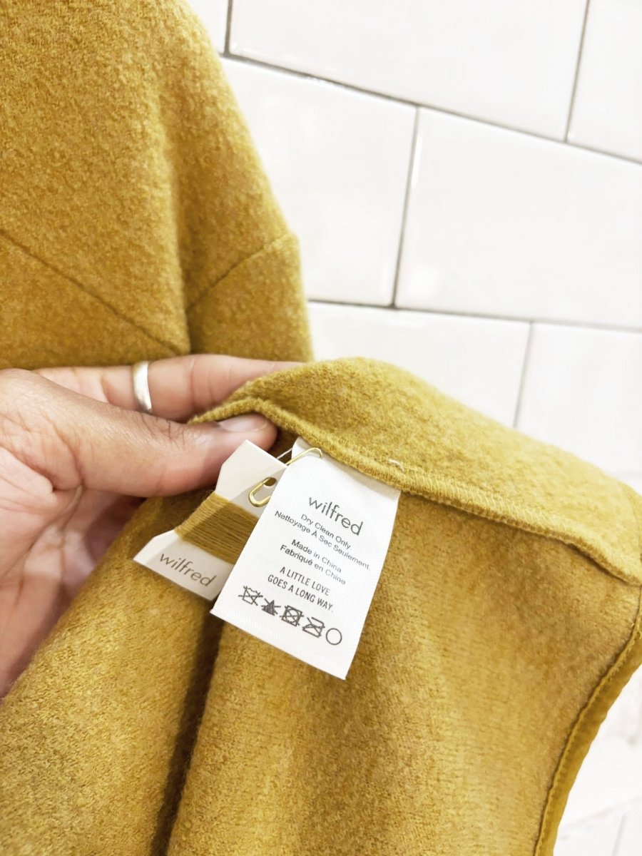 wilfred chandelle 100% merino wool jacket | aritizia - good market thrift store