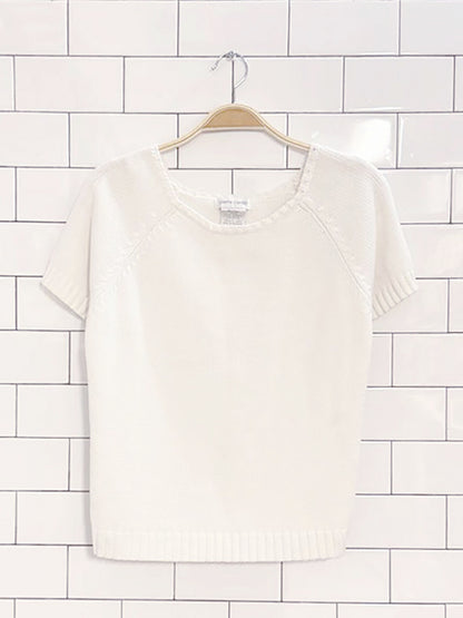 vintage pierre cardin short sleeve knit top