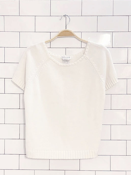 vintage pierre cardin short sleeve knit top