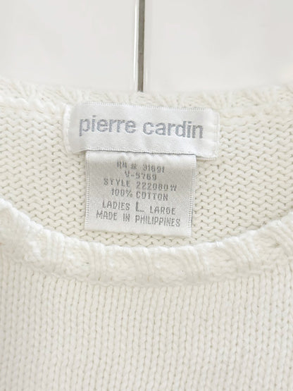 vintage pierre cardin short sleeve knit top