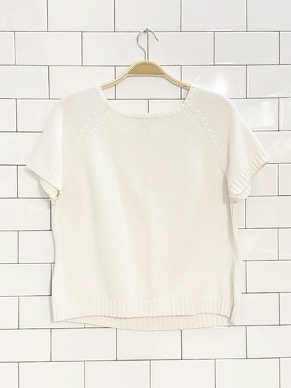 vintage pierre cardin short sleeve knit top