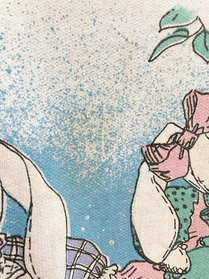 vintage 90s bunny picnic graphic sweatshirt - good market thrift store