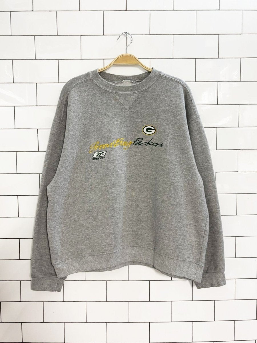 vintage 90s reebok greenbay packers sweatshirt | nfl - good market thrift store