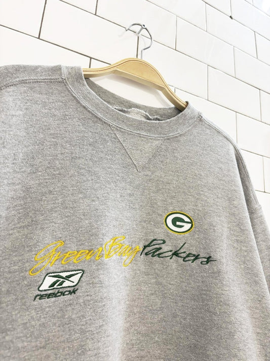 vintage 90s reebok greenbay packers sweatshirt | nfl - good market thrift store