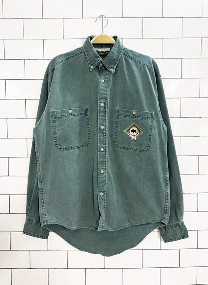 vintage 90s coldwater creek western buffalo shirt - good market thrift store
