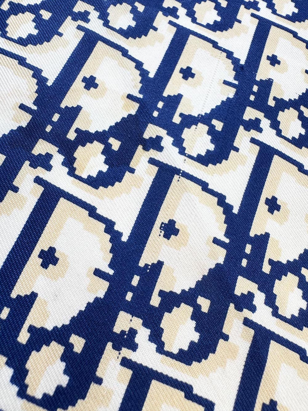 vintage christian dior monogram silk scarf | hand-rolled edge