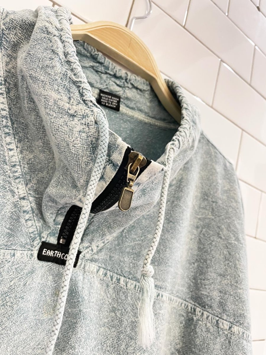 vintage 90s earth cool 1/4 zip beach pullover - good market thrift store