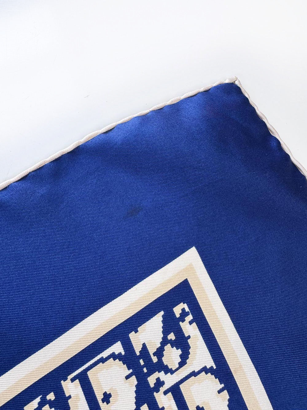 vintage christian dior monogram silk scarf | hand-rolled edge