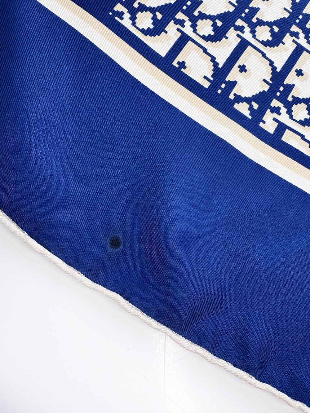 vintage christian dior monogram silk scarf | hand-rolled edge