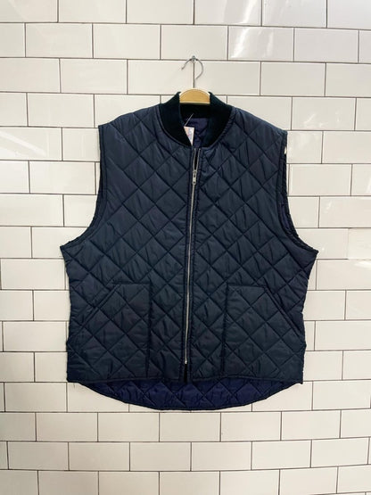 vintage aero diamond quilted liner vest - good market thrift store