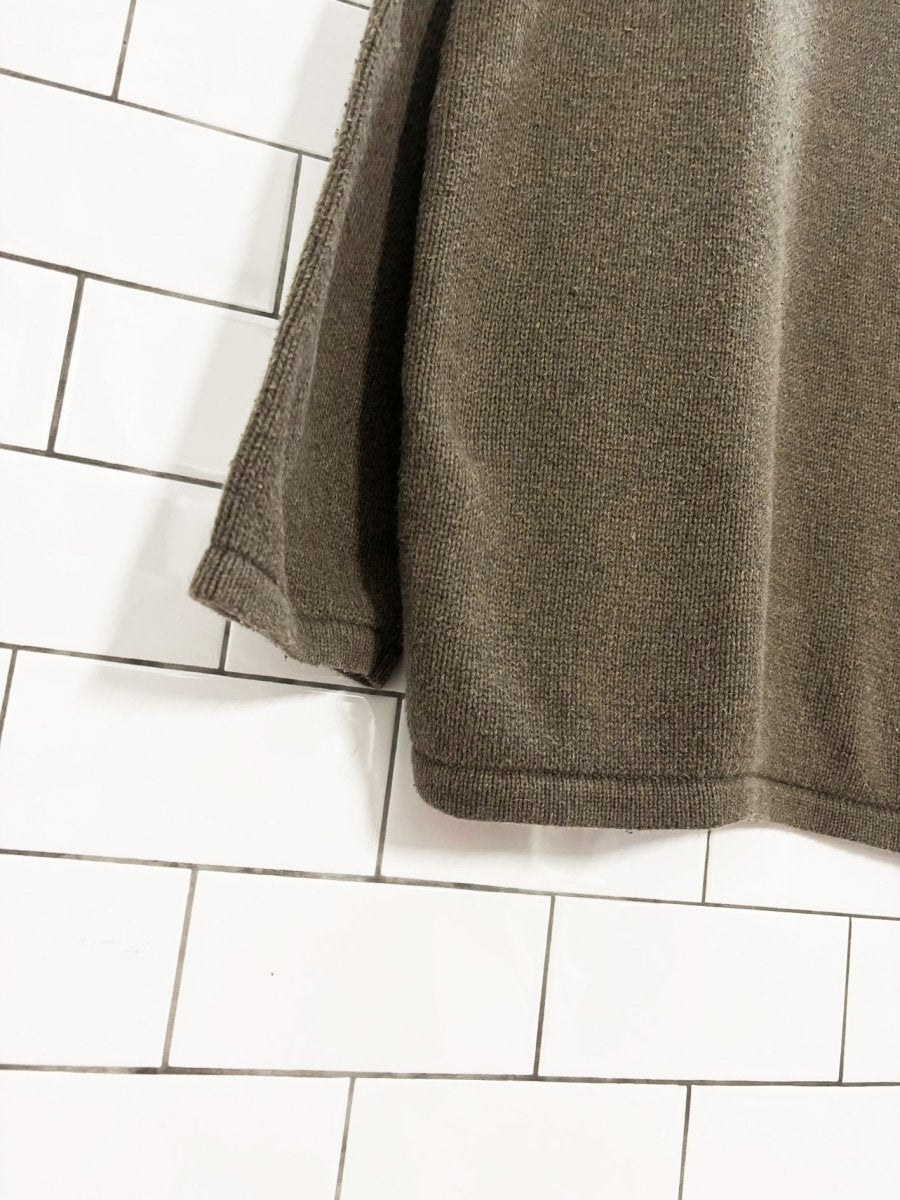 vintage levi strauss cotton knit v - neck sweater - good market thrift store